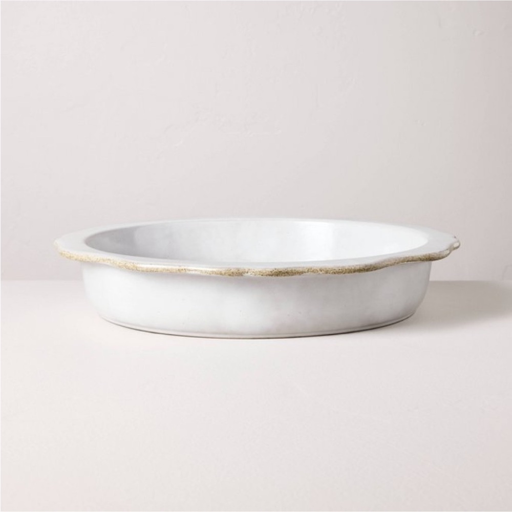 Carved Edge Pie Plate Sour Cream - Hearth & Hand™ with Magnolia